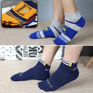 스포츠 발목 항균 남성 남자 면 덧신 장목 발가락 양말세트