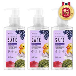 세이프 주방세제 천연미네랄 오리지널 용기형 385ml 3개