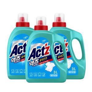 피죤 액츠 퍼펙트 실내건조 일반드럼겸용 세탁세제 용기 3L 3개