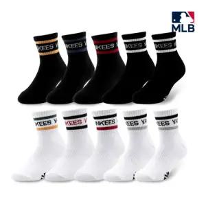 MLB 아동 목투톤라인 양말 5족