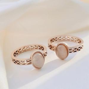 [써지컬스틸] 코랄 다이아 패턴  반지