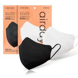 에어데이즈 KF94 마스크 중형와이드 100매 / 화이트 블랙
