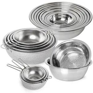 스텐 채반 다라이 펀칭볼 야채바구니 소쿠리 체망 세척볼