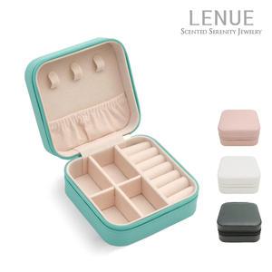 LENUE 레뉴 쁘띠 쥬얼리 박스 - 비건레더 미니 휴대용 보석함 여행용 악세사리 보관함 주얼리정리함 케이스