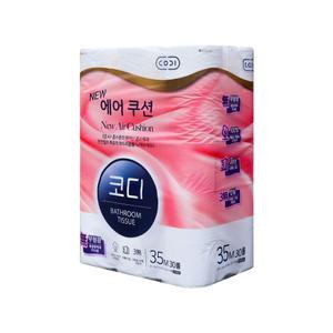 (무료)코디 롤화장지 뉴에어쿠션 35m 30롤 3겹