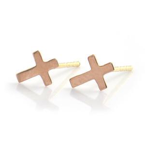 14k 정품골드 십자가(소) 귀걸이