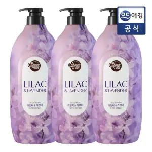 [샤워메이트] 퍼플 플라워 퍼퓸 바디워시 900g x 3개