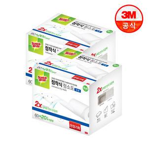 3M 정전기 점착식 청소포 대형 160매(60+20매X2팩)