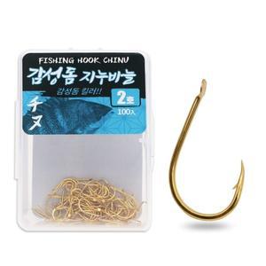 싸파 더블킬 감성돔 지누 바늘 2호 골드 덕용 낚시