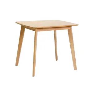 하이목스  메이플 화이트/내추럴 원목 2인용 식탁 원룸 카페 테이블 고무나무