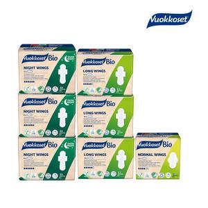 뷰코셋 NEW 유기농 순면 생리대 혼합 7팩 노말윙1+롱윙3+나이트윙3