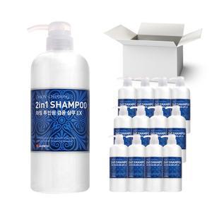 [드봉](무배)드봉 차밍 투인원 겸용 샴푸 EX 1박스 (730mlx12개)