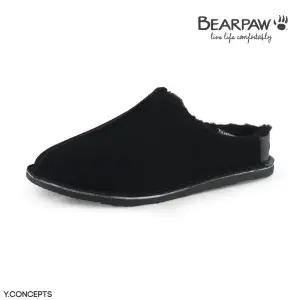 [롯데백화점]베어파우 남성 블랙 캐주얼 겨울 양털 슬리퍼 ROGER K2116001OD-M 1.5CM