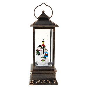 아트 오르골 랜턴 - 사각 눈사람 친구들/키즈맘아트 크리스마스 캠핑 스노우볼 선물 불타는 무드등 불멍