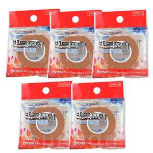 밴드골드 밴드포어 살색/브라운 1.25cmX9.1mX5롤 의료용 종이 테이프 반창고