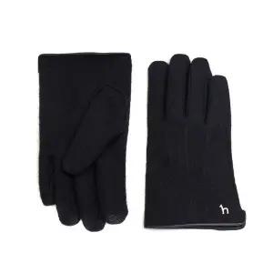 [헤지스](대구신세계)블랙 울 퍼피로고 장식 스마트폰 터치 장갑 HIGV4F001BK