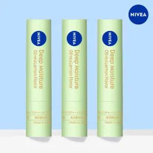 니베아 립케어 딥 모이스처 올리브레몬 2.2g X 3개