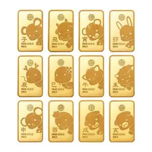 [한국금다이아몬드] 순금 십이지신 12지신 골드바 24K 3.75g 999.9 금시세