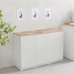 모노 템바보드 휴지통 스윙형 3P 세트 더스트박스 쓰레기통 분리수거함 다용도함