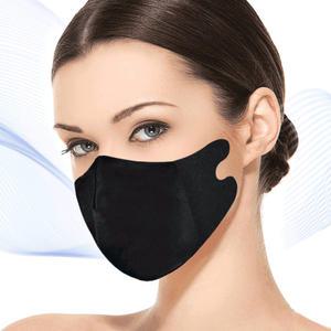 10매 붙이는마스크 미용실 끈없는마스크 새부리형 숨쉬기편한 일회용 귀안아픈 노밴드 컬러 블랙 검정