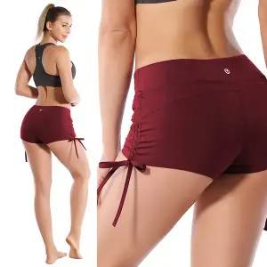 [버블라임]리플렉스 사이드 스티어링 숏팬츠 요가복 스피닝_D03 체리 레드