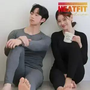 히트핏 시그니처 기모 내복 내의 상하세트 남자 여자 보온