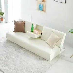 에보니아 브리즈 3인용 컵홀더 좌식 소파베드 인조가죽 (다리제외) / 좌식형 3인 쇼파 침대