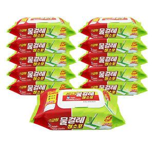 위생대장 물걸레청소포 고급형 중형 25매X10팩 밀대걸레/손걸레/유해세균99.9%살균 소독/두툼/양면사용