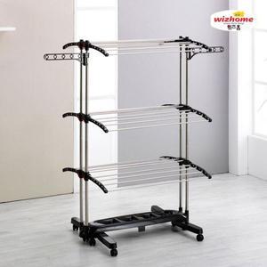 [위즈홈]_ 프리미엄 빨래건조대 6단 [더블퀸/블랙][30102798]