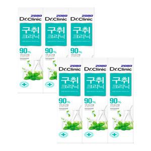 2080 닥터크리닉 구취 크리닉 치약 120g x6개