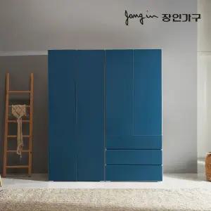 장인가구 비쥬얼 터치 3단서랍 1600 옷장