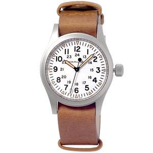 [해밀턴]타임플래닛 해밀턴 H69439511 카키 필드 가죽밴드 시계