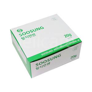 수성 탈지면 엔 20g 1개 /각솜/곽솜/소독솜/화장솜
