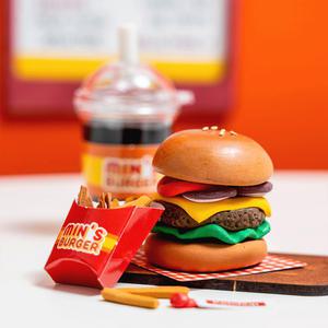 [민화샵] 클레이만들기 햄버거세트 클레이 지점토 찰흙놀이