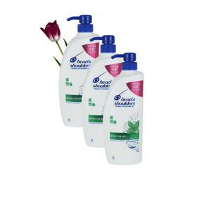 헤드앤숄더 쿨 멘솔 샴푸 850ml 3개 기름기,상쾌한