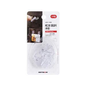 아트사인 페그보 홀걸이(투명) 0568 타공판