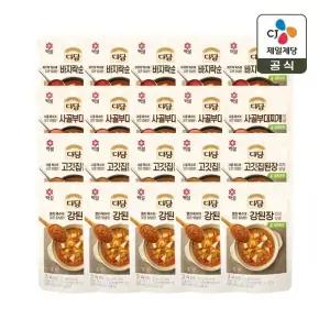 다담 양념 4종세트(순두부찌개 x5개+부대찌개 x5개+된장찌개 x5개+강된장 x5개)