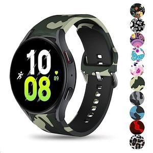 [기타]갤럭시워치5 44mm 40mm 실리콘 스트랩 호피 밀리터리 해골 플라워 프린트 시계줄