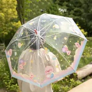 카카오프렌즈 코튼캔디 키즈 투명 우산