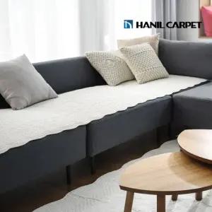 [한일카페트] 순면100% 워싱 소파패드 4인용 65x230