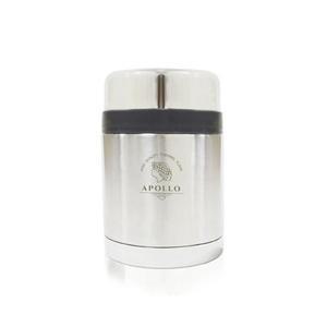 [기타]아폴로 스텐 보온 죽통 470ml 실버 국내산