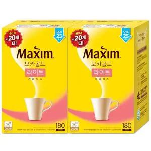 갤러리아 맥심 모카골드 라이트 커피믹스 180Tx2개