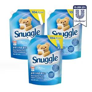 스너글 섬유유연제 블루스파클 2.6L 3개