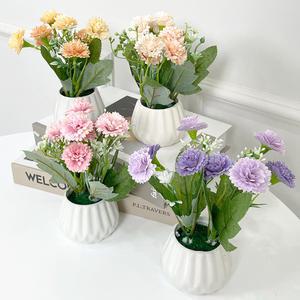 둥근 카네이션 추석 설 성묘 봉안당 납골당꾸미기 납골당미니어처 납골당 미니 화분