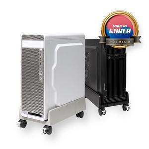 본체받침대 컴퓨터 PC 이동식 선반 바퀴고정 폭조절 쿨링 캐리어