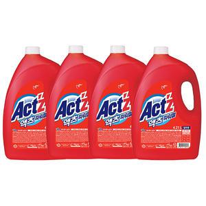 액츠 파워젤 액체세제 일반 용기, 4.21L, 4개
