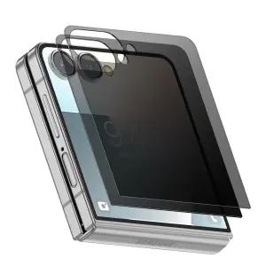 케이맥스 갤럭시 Z 플립 7 6 5 전면 사생활 보호 프라이버시 풀커버 강화유리 액정 보호필름 2매