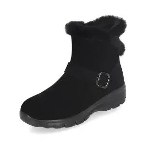 엘칸토 마쯔 여성 버클 퍼 부츠 4cm LCWA27M34V