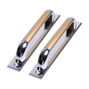 두일 골프 판손잡이 골드 P128 2개 베란다 샷시 미닫이 건축 중문 업소용 현관 문고리 출입문