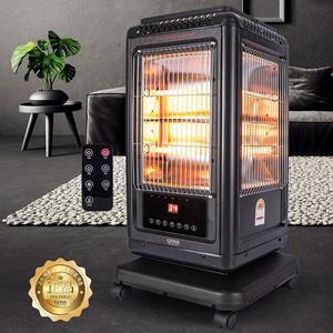 [기타]가정용 사무실 리모컨 발터치 오방 오방향 전기 난로 히터 [블랙] GSH-R5W059B